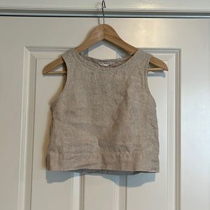 Elizabeth Suzann Petra top XXS flax linen